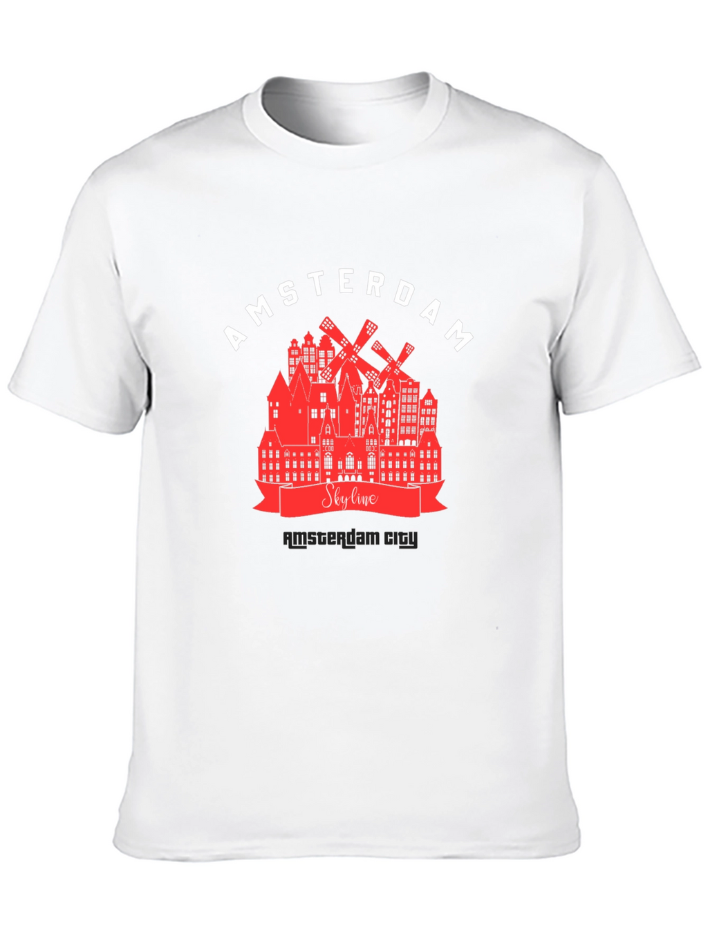Amsterdam Skyline Graphic T-Shirt
