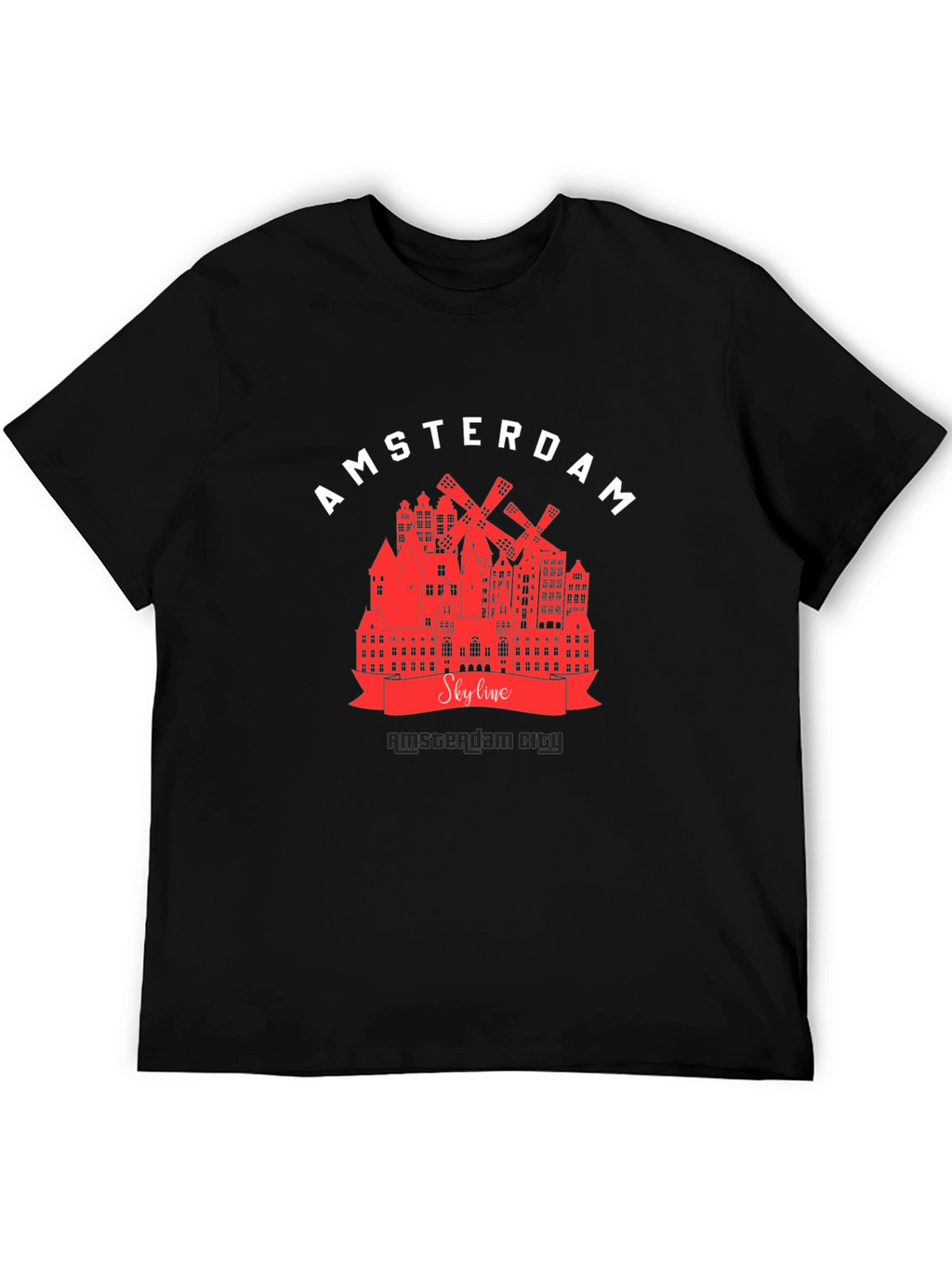 Amsterdam Skyline Graphic T-Shirt