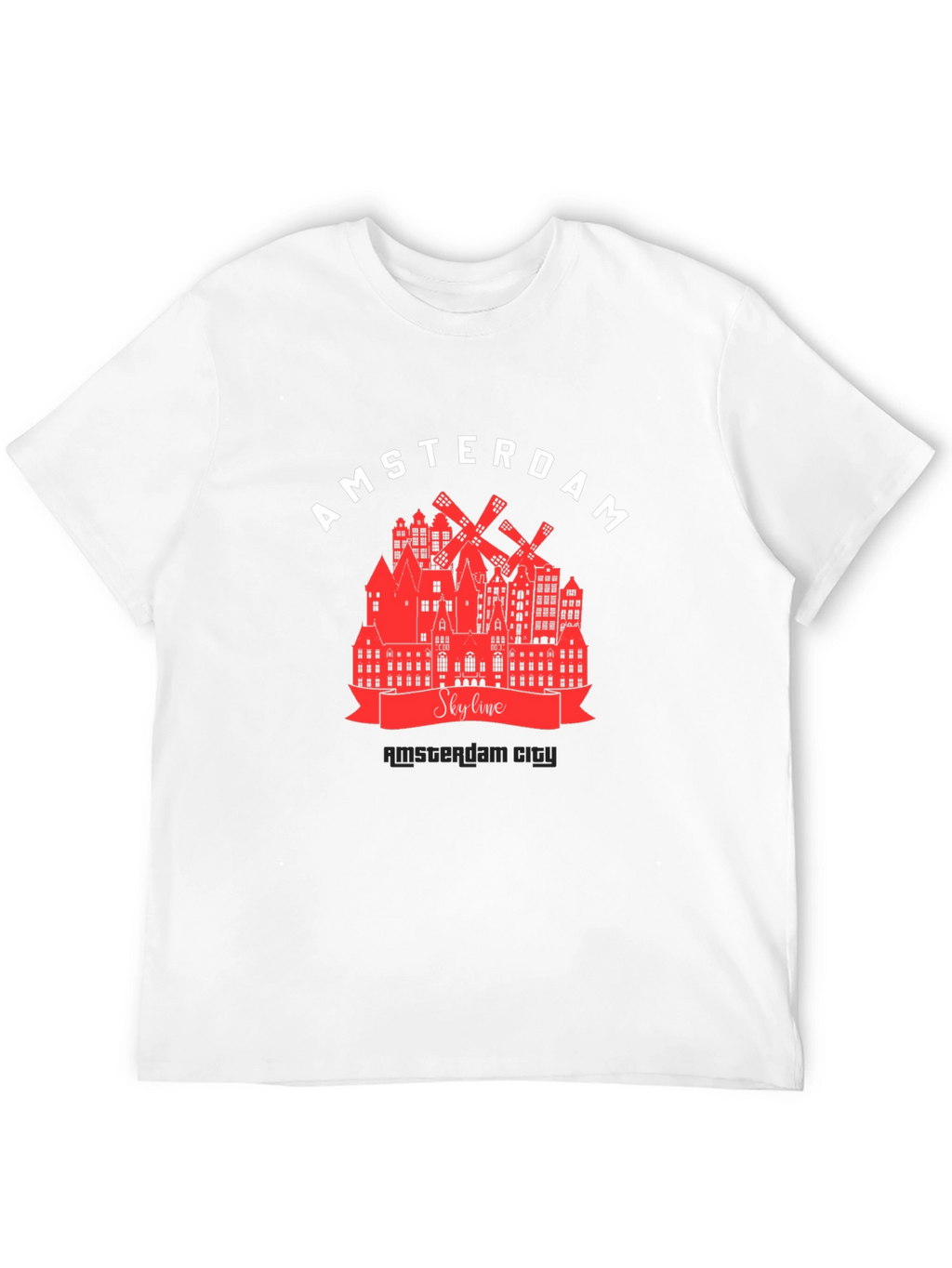 Amsterdam Skyline Graphic T-Shirt