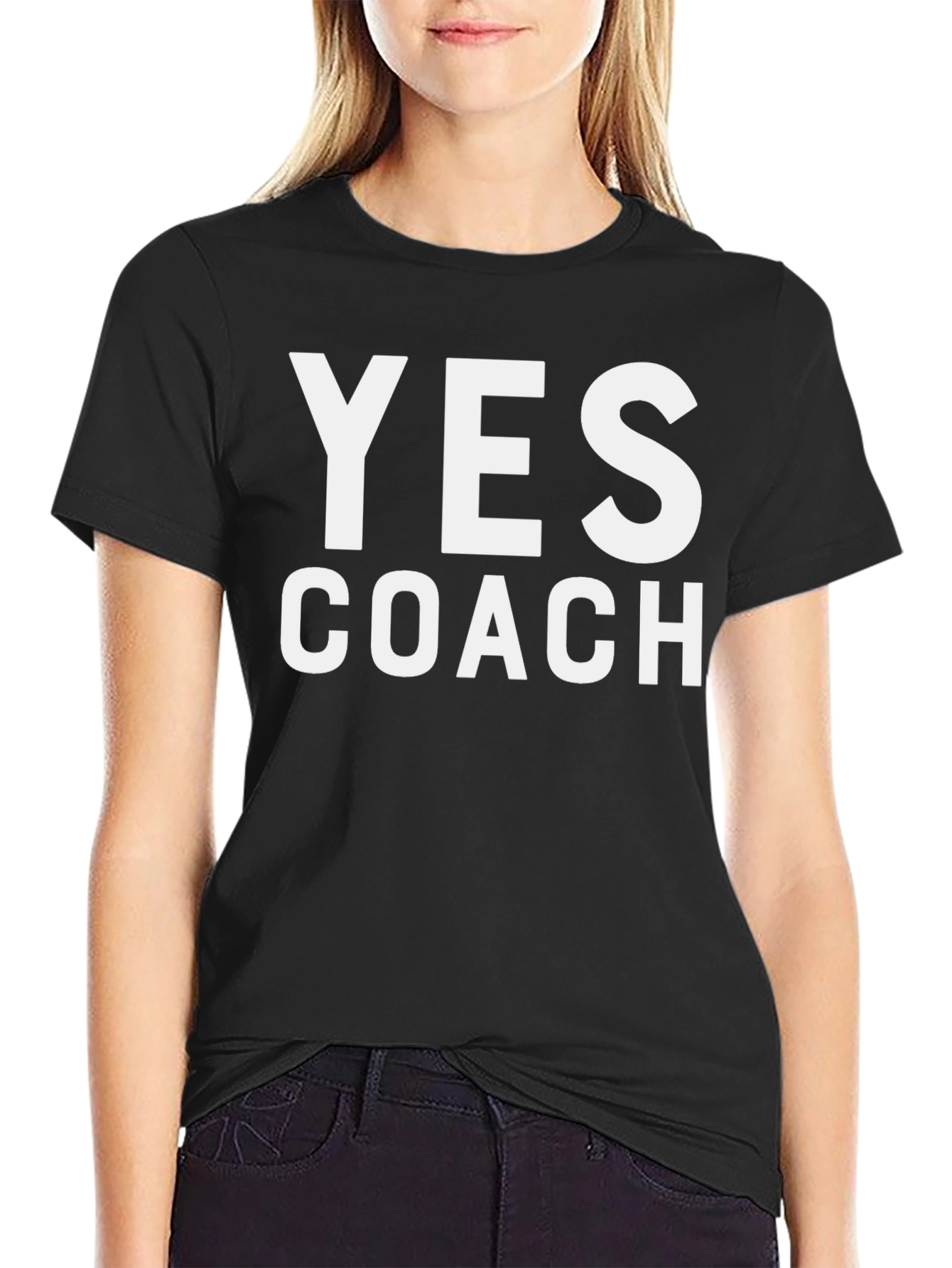 Yes Coach Black T-Shirt