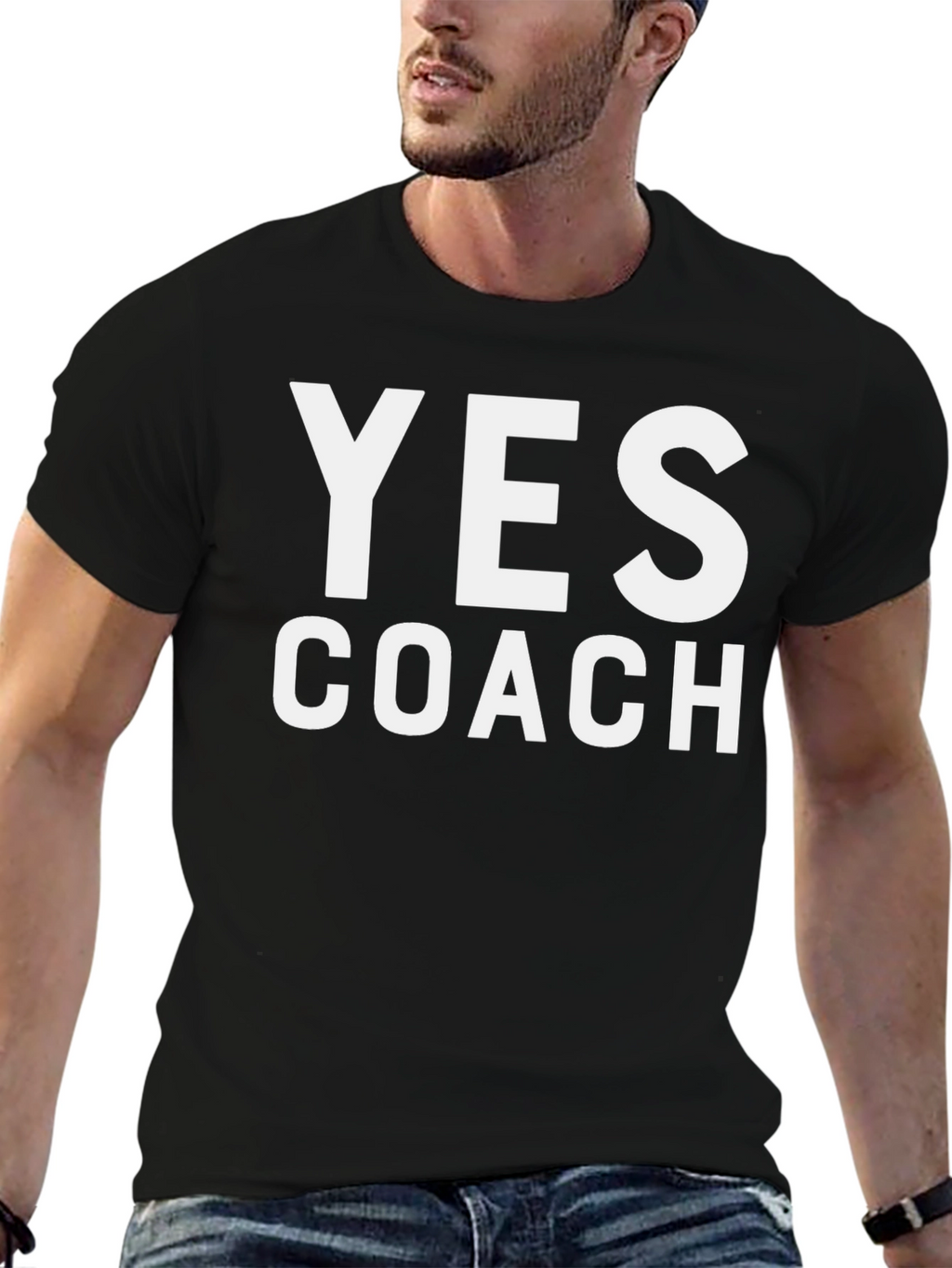 Yes Coach Black T-Shirt