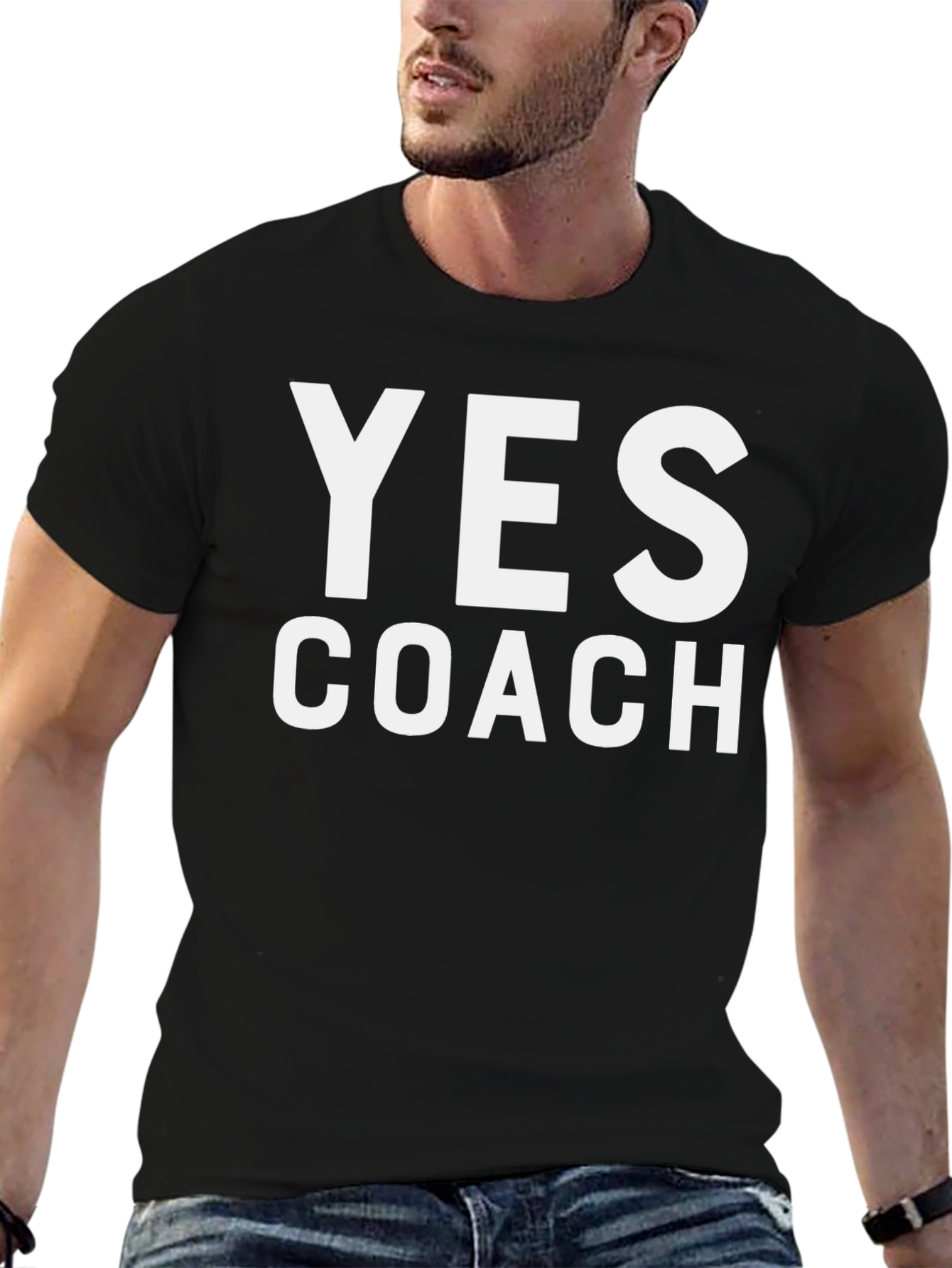 Yes Coach Black T-Shirt