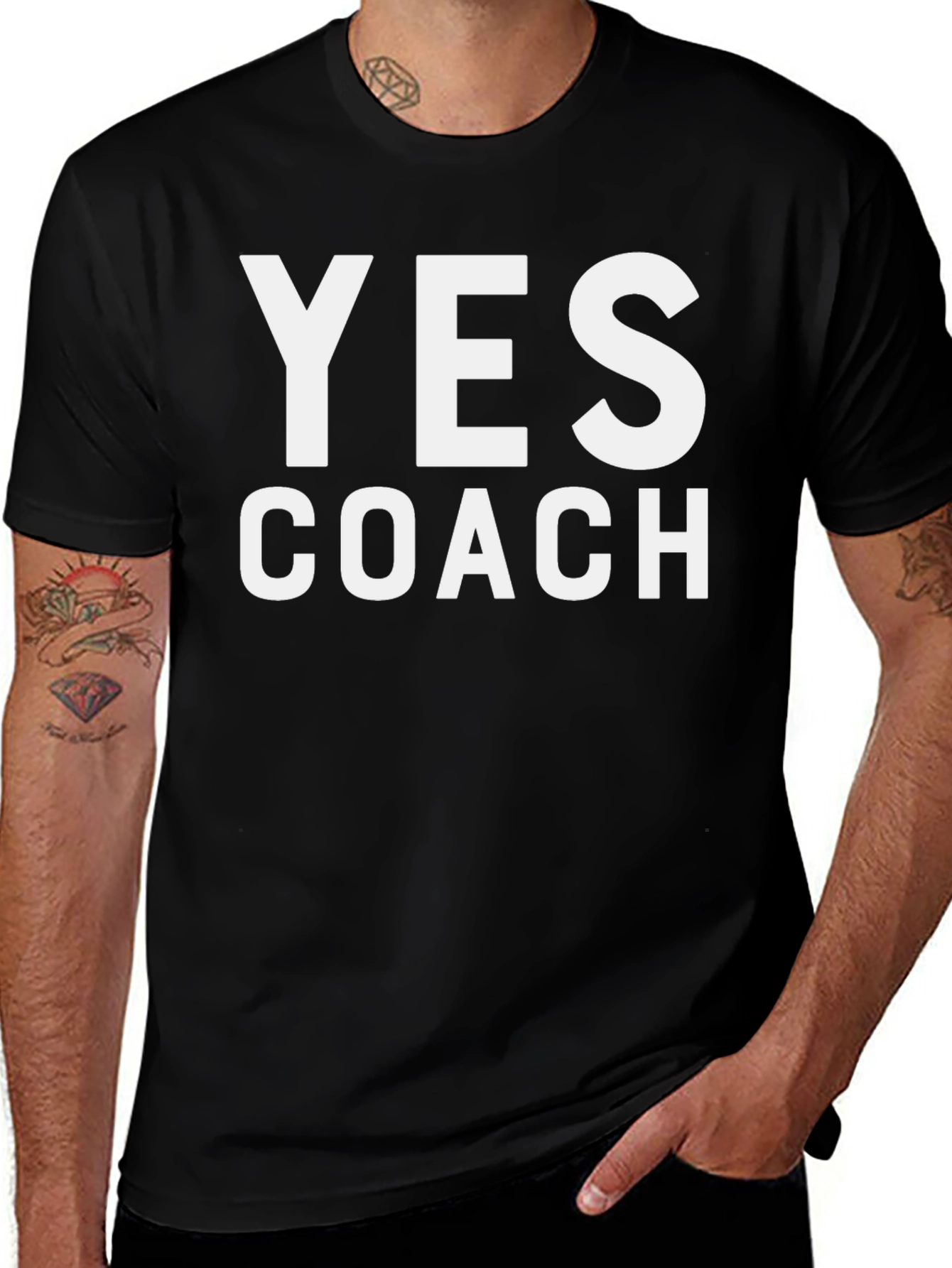 Yes Coach Black T-Shirt