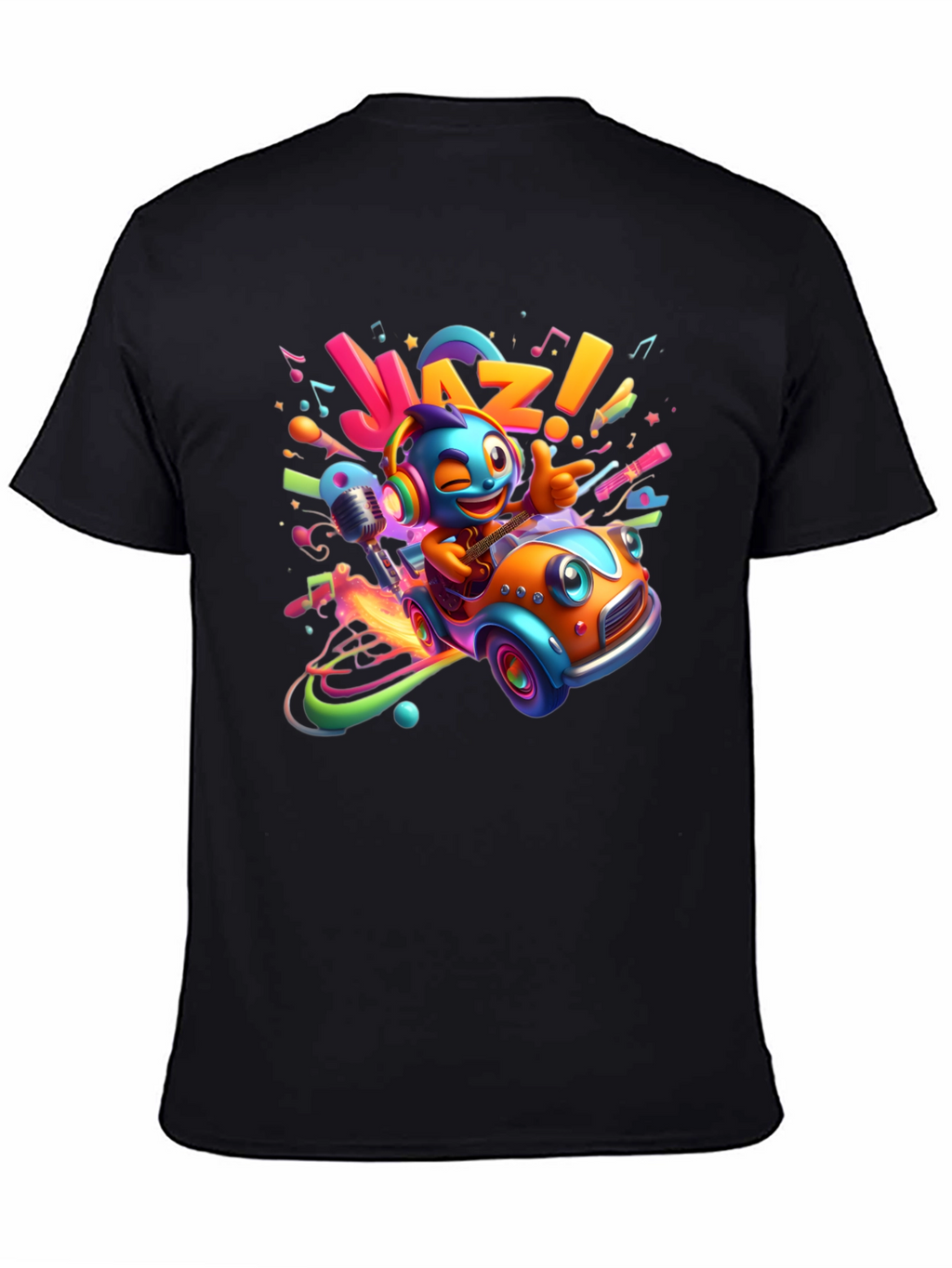 Jazz Cartoon Car T-Shirt