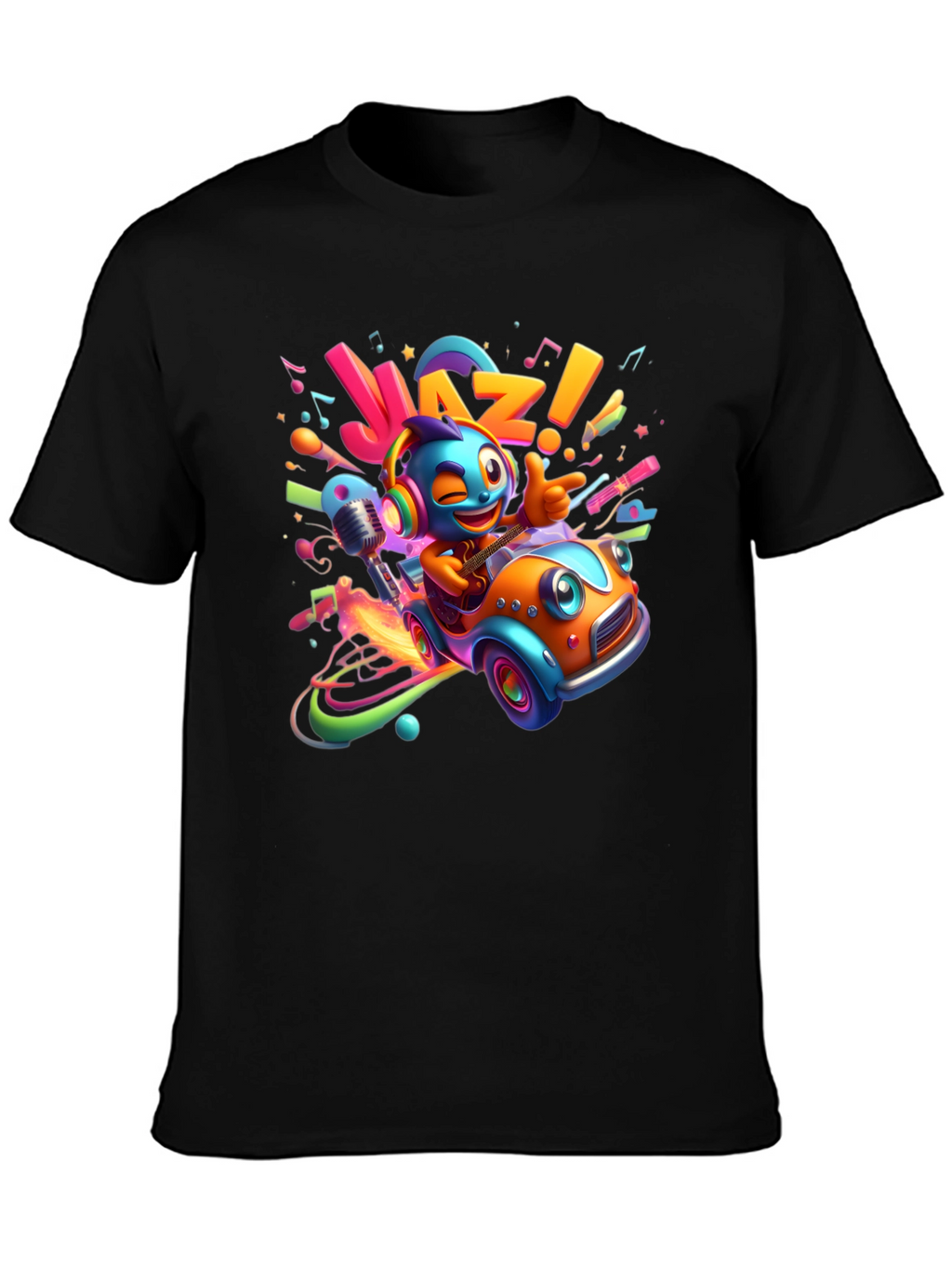 Jazz Cartoon Car T-Shirt