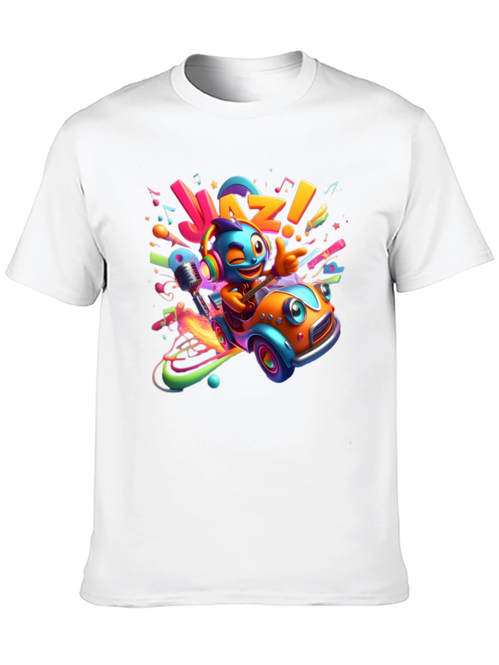 Jazz Cartoon Car T-Shirt