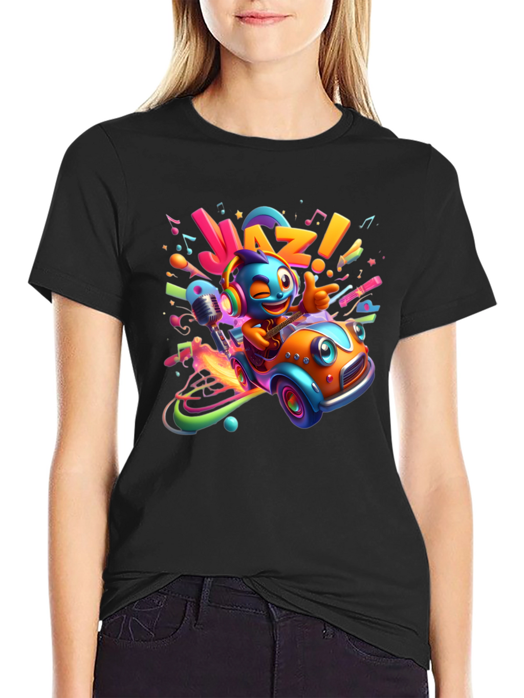 Jazz Cartoon Car T-Shirt