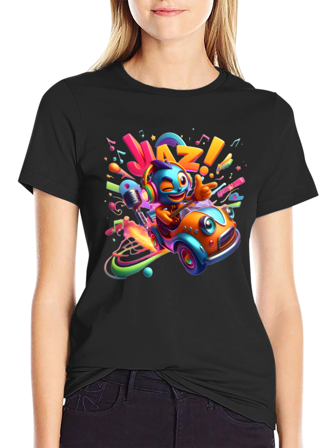 Jazz Cartoon Car T-Shirt