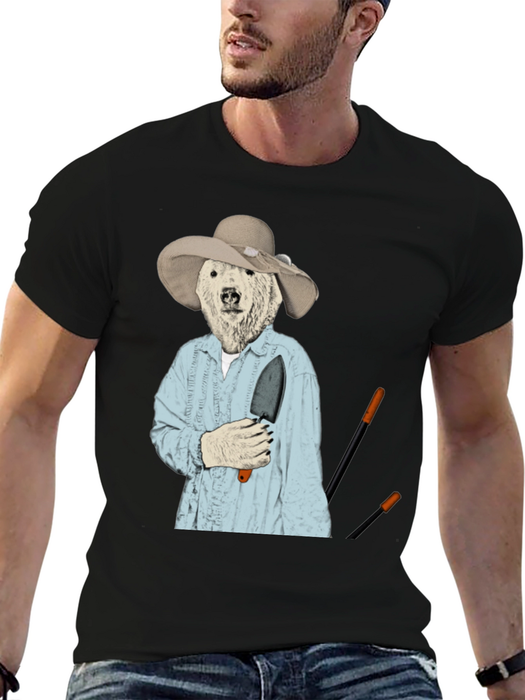 Funny Bear Gardener T-Shirt