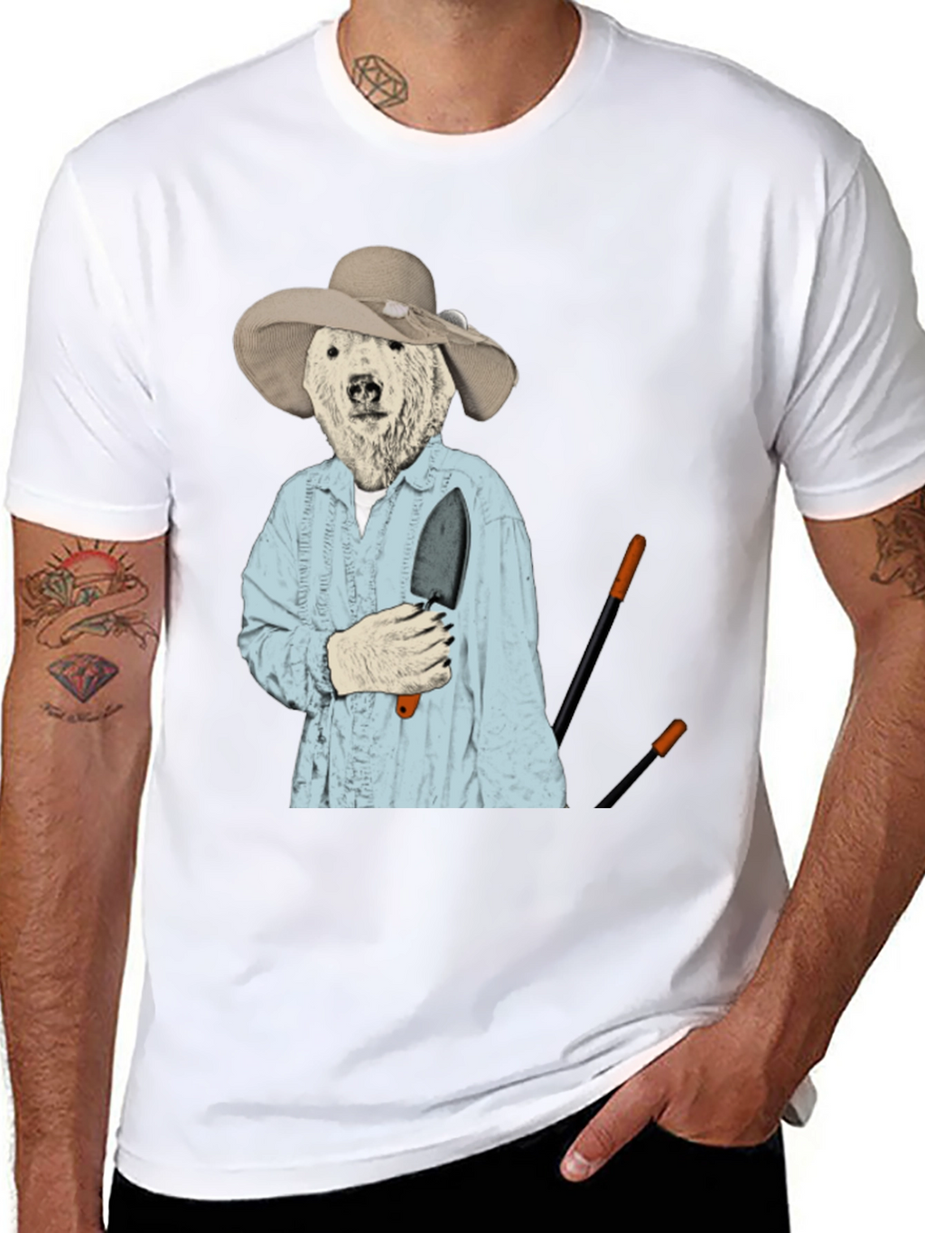 Funny Bear Gardener T-Shirt