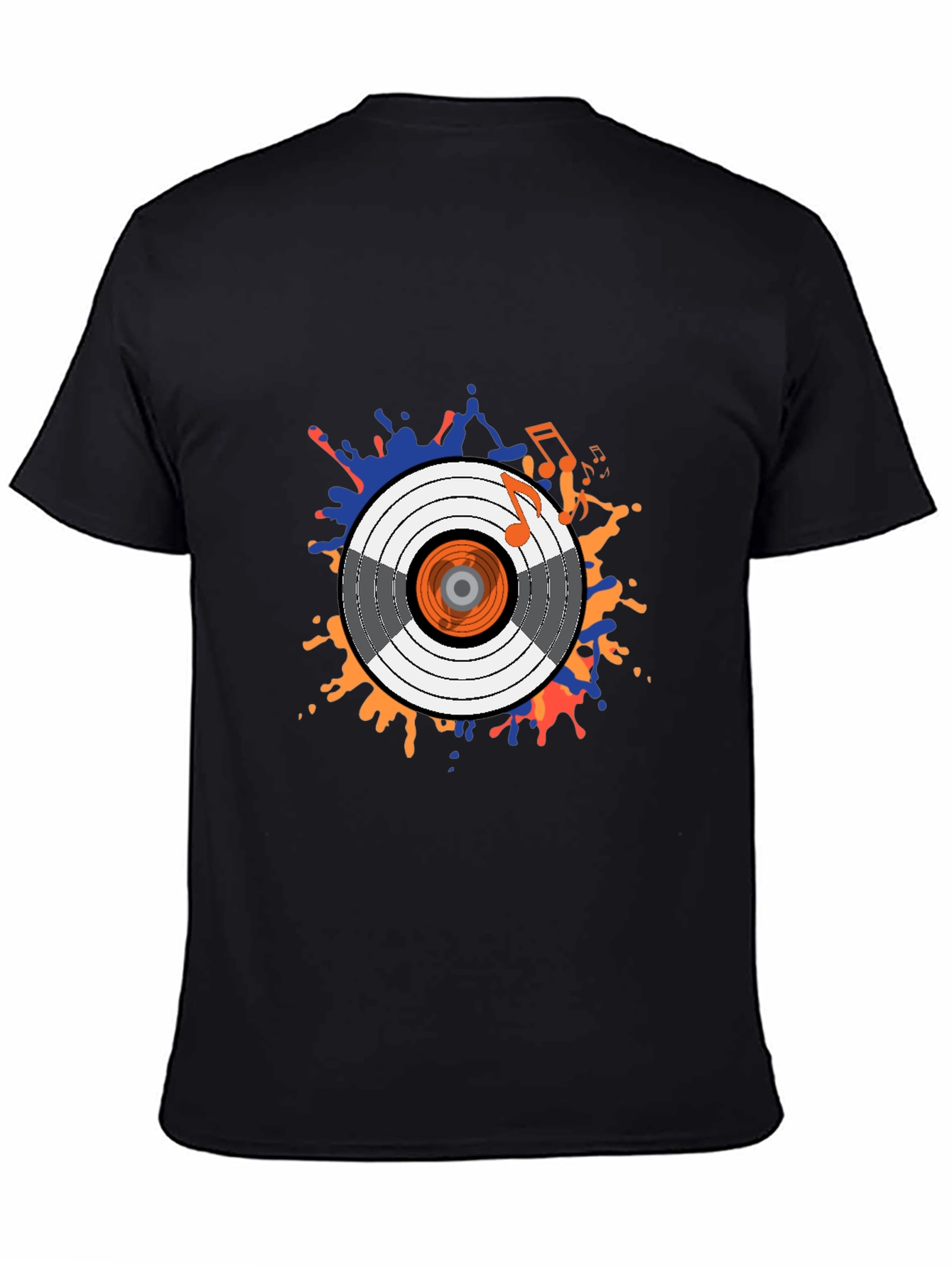 Stylish Record Graphic T-Shirt