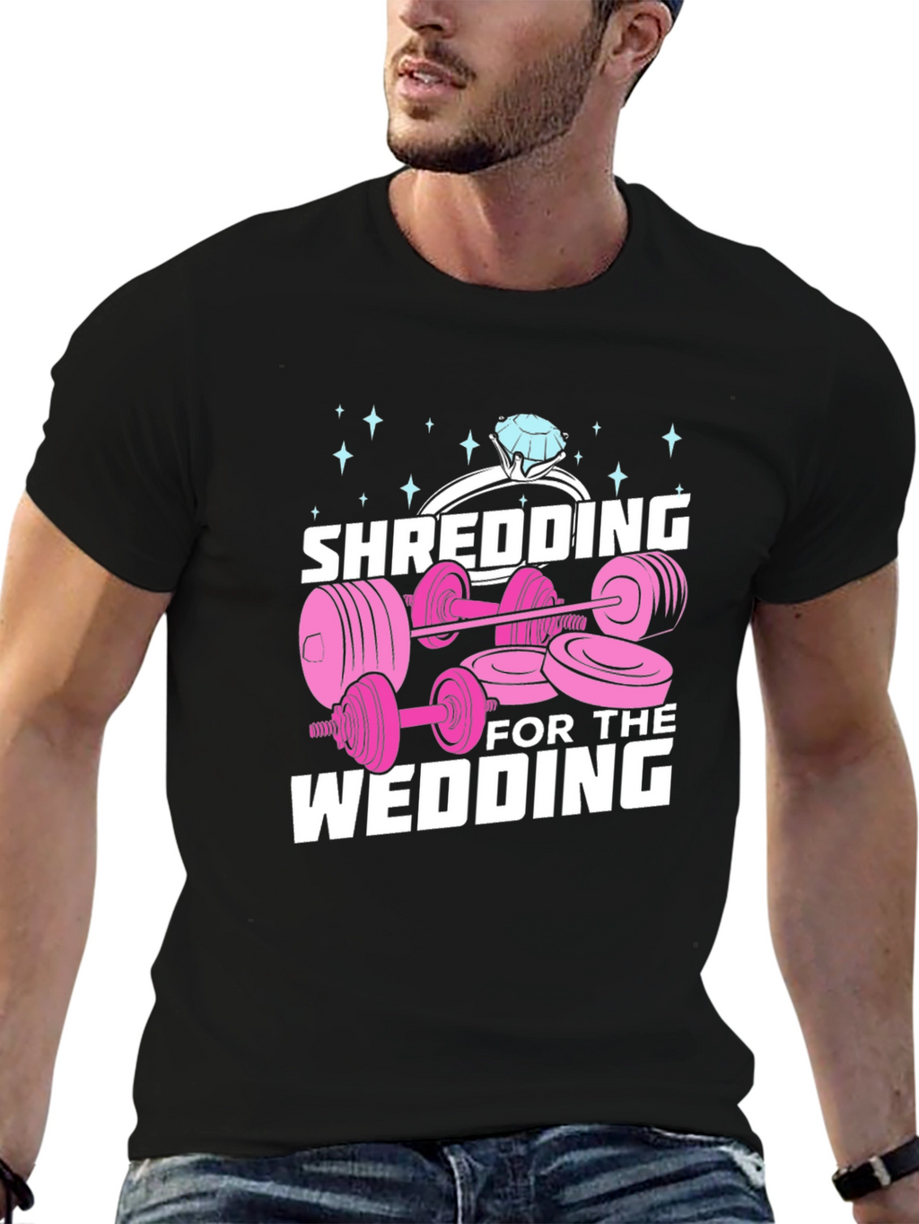 Shredding for the Wedding Black T-Shirt