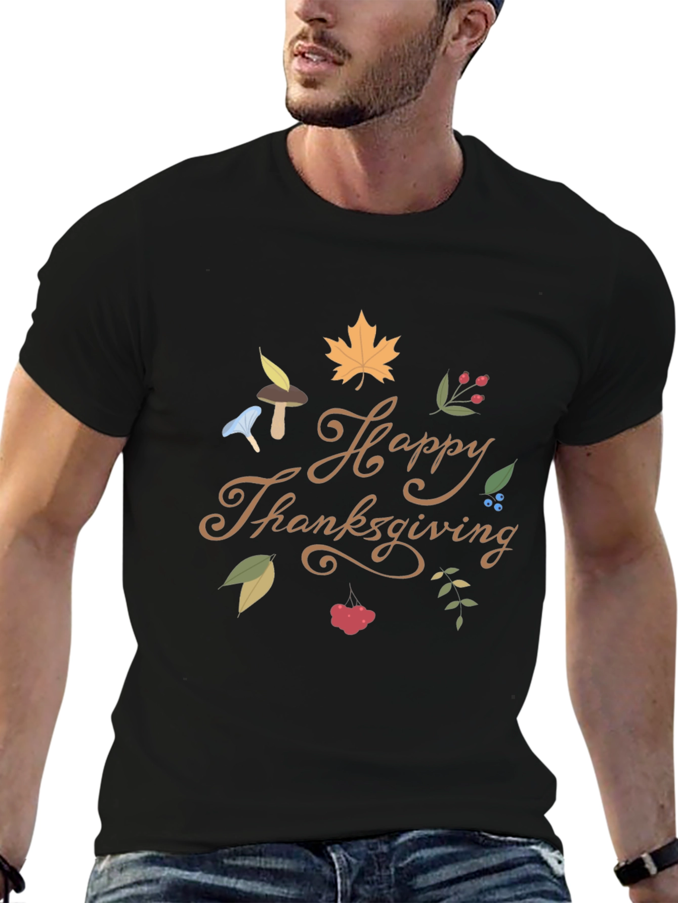 Happy Thanksgiving T-Shirt - Fall Festive Tee