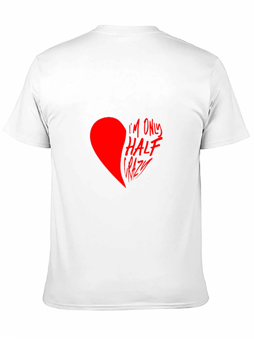 Half Crazy Heart Graphic Tee - Black