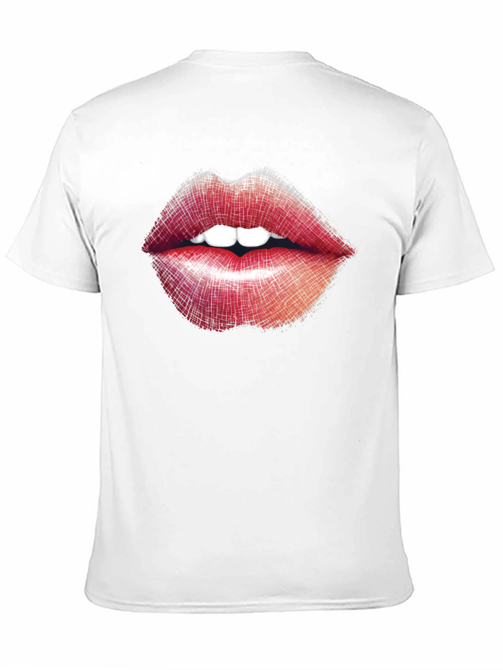 Lips Graphic Print Black T-Shirt