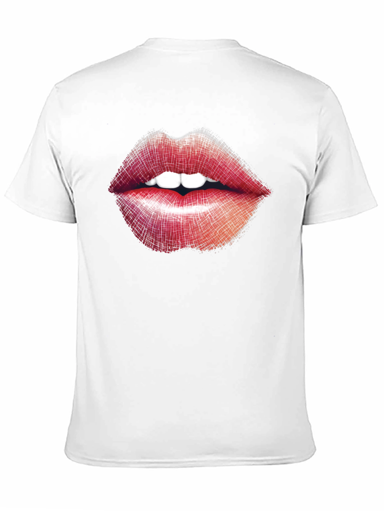 Lips Graphic Print Black T-Shirt