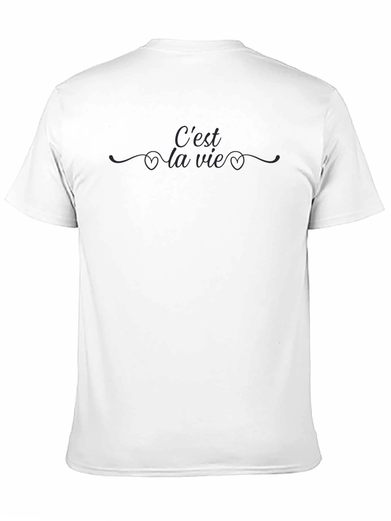Cest La Vie Graphic Tee - Stylish Black Cotton T-Shirt