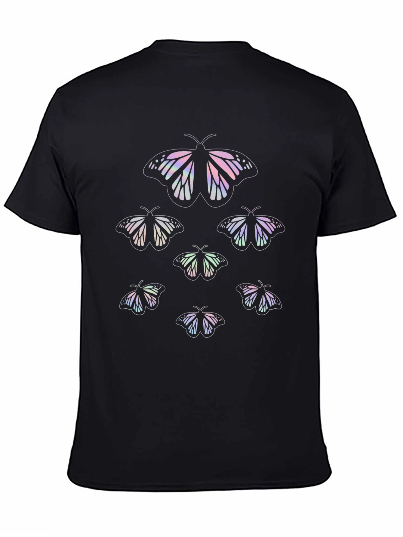 Butterfly Graphic Tee - Stylish Black T-Shirt