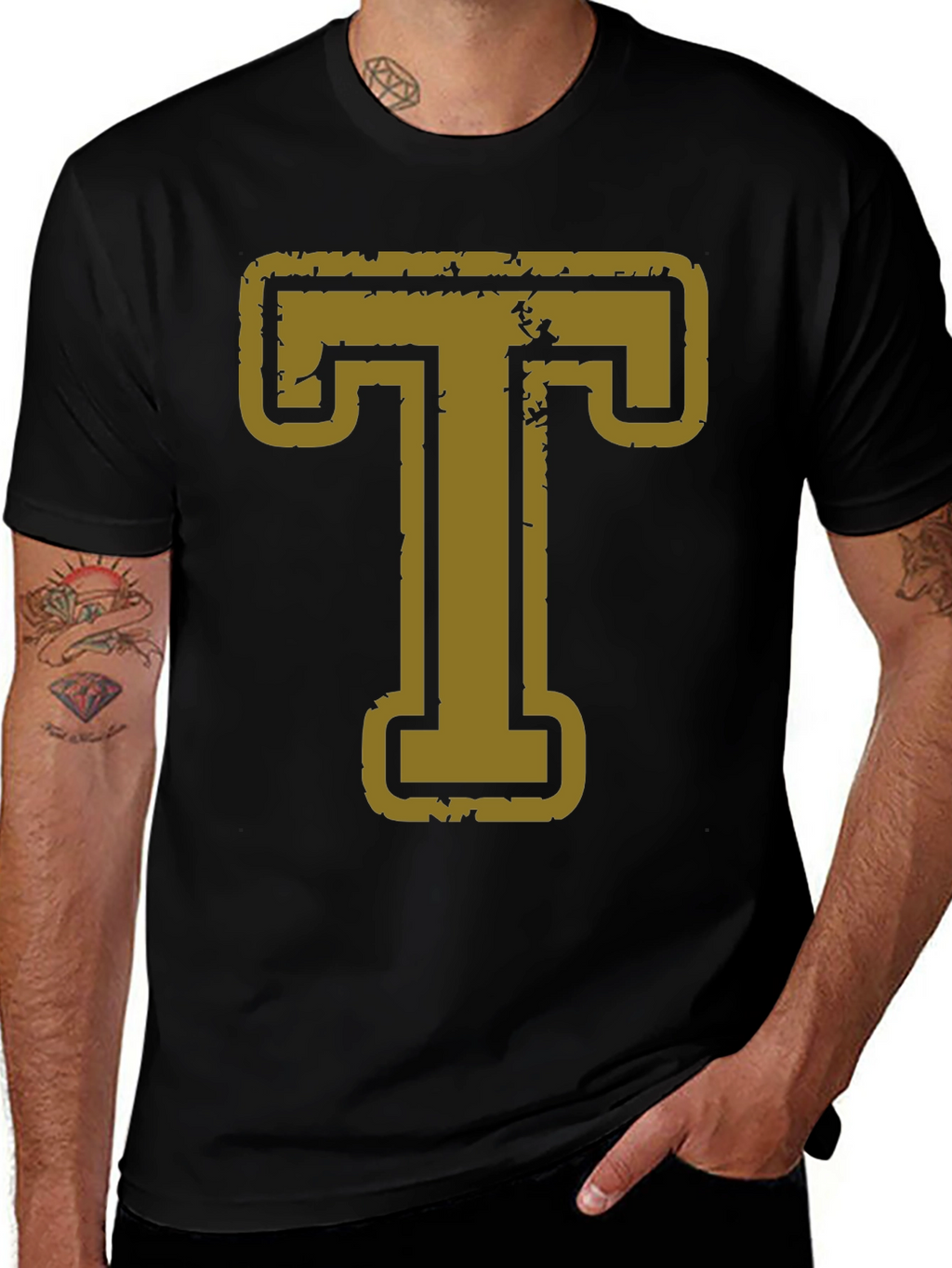 Letter T Graphic T-Shirt