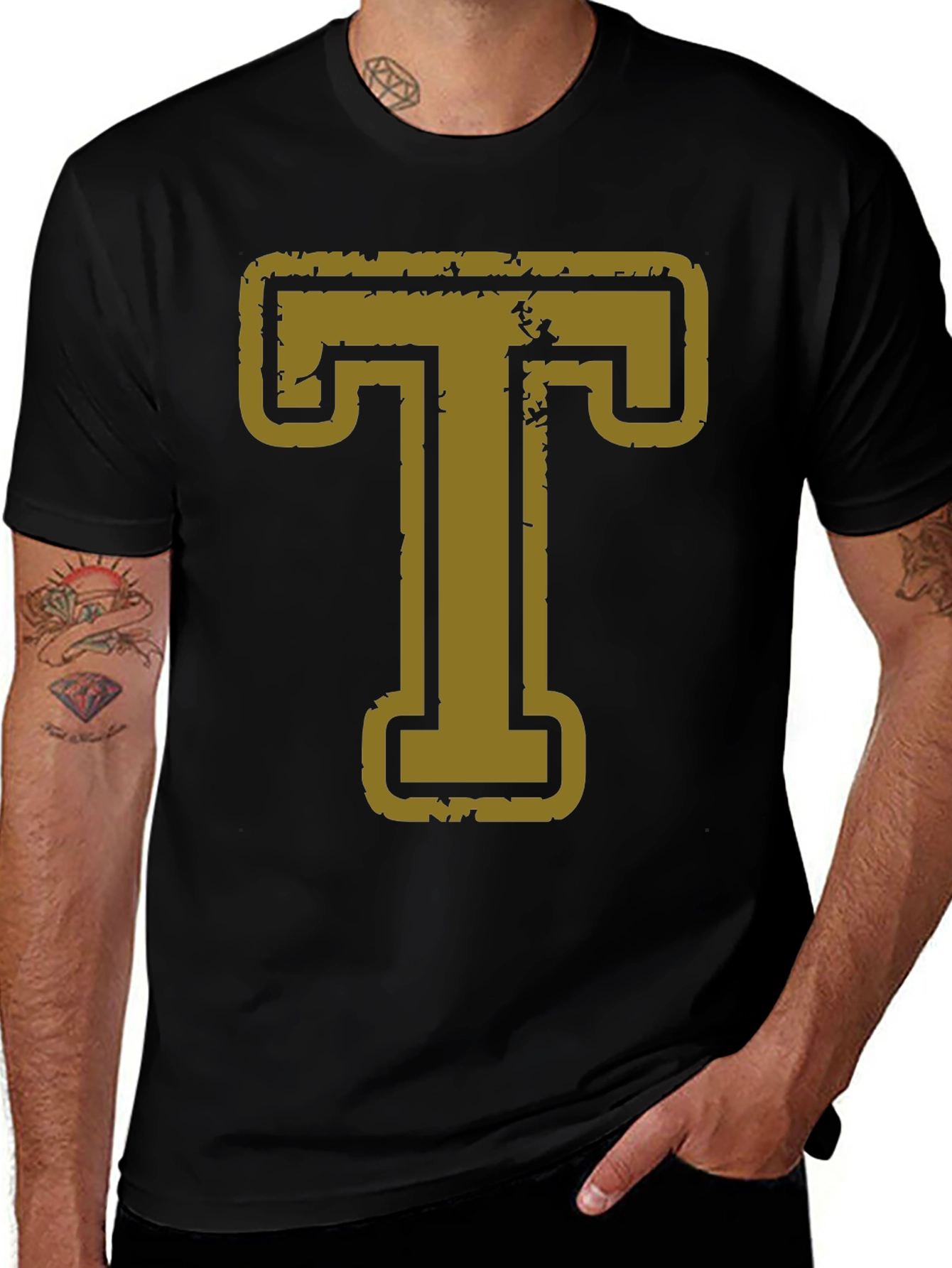 Letter T Graphic T-Shirt