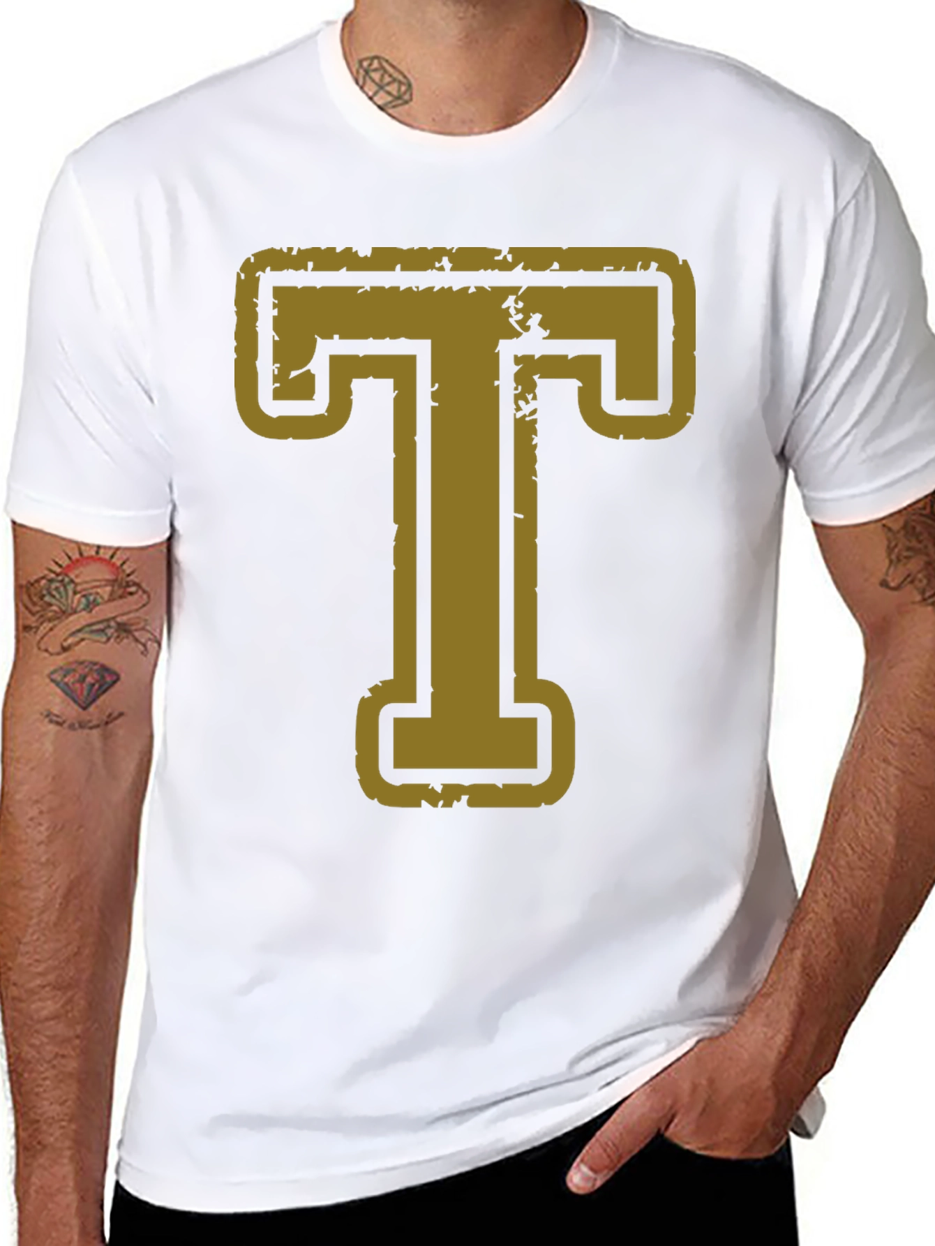 Letter T Graphic T-Shirt