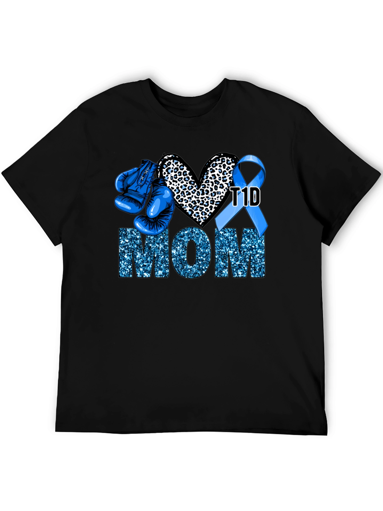 T1D Mom Boxing Glove Graphic Tee
