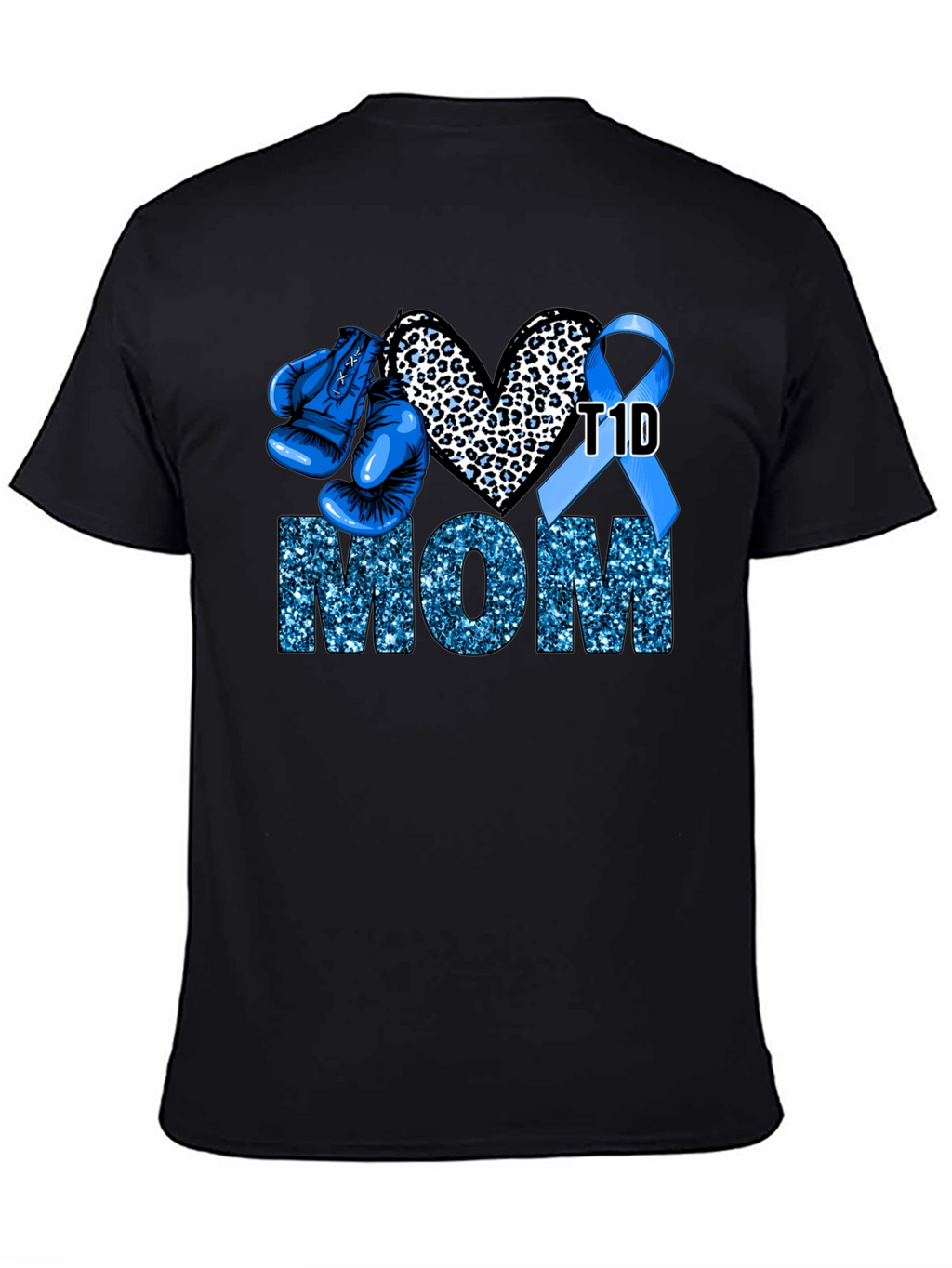 T1D Mom Boxing Glove Graphic Tee