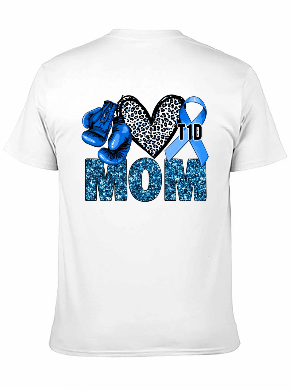 T1D Mom Boxing Glove Graphic Tee