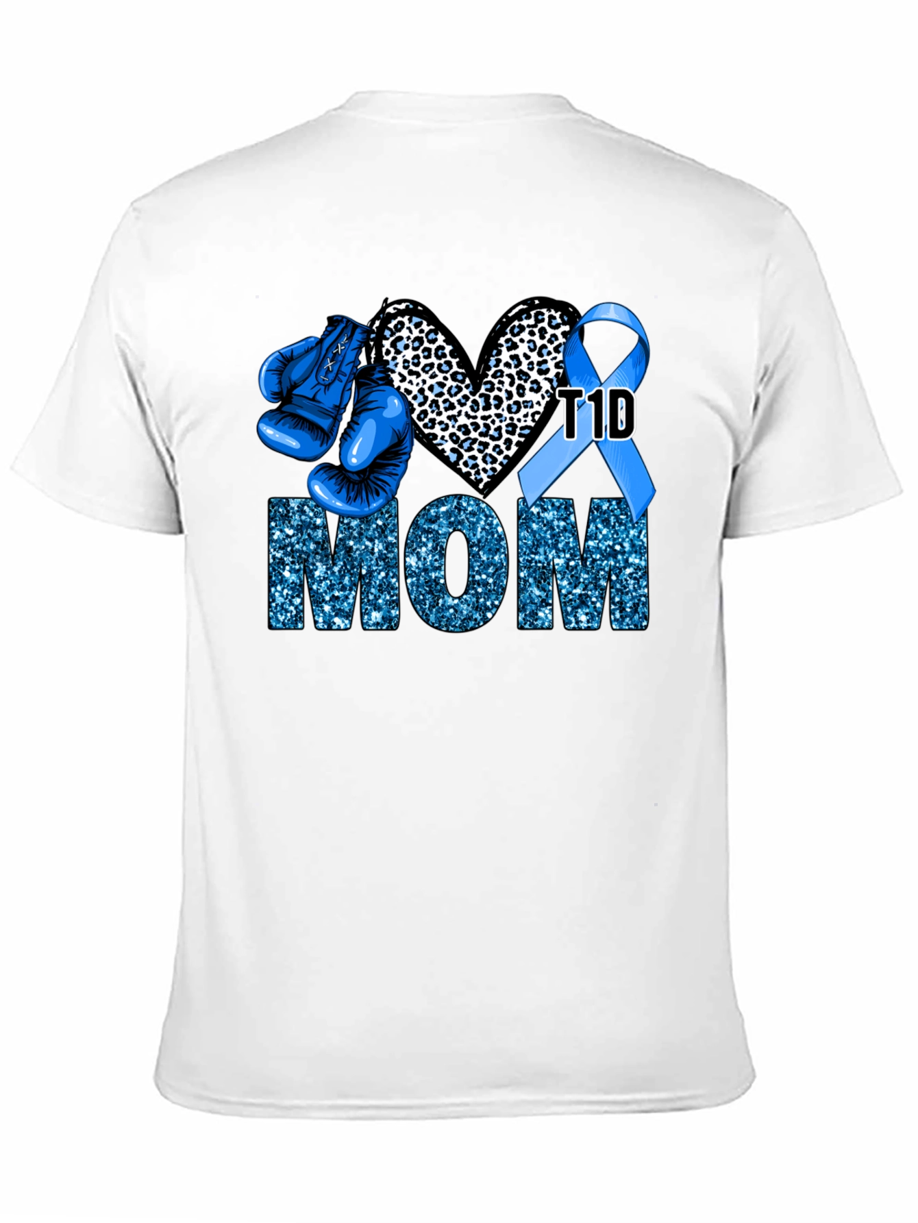 T1D Mom Boxing Glove Graphic Tee