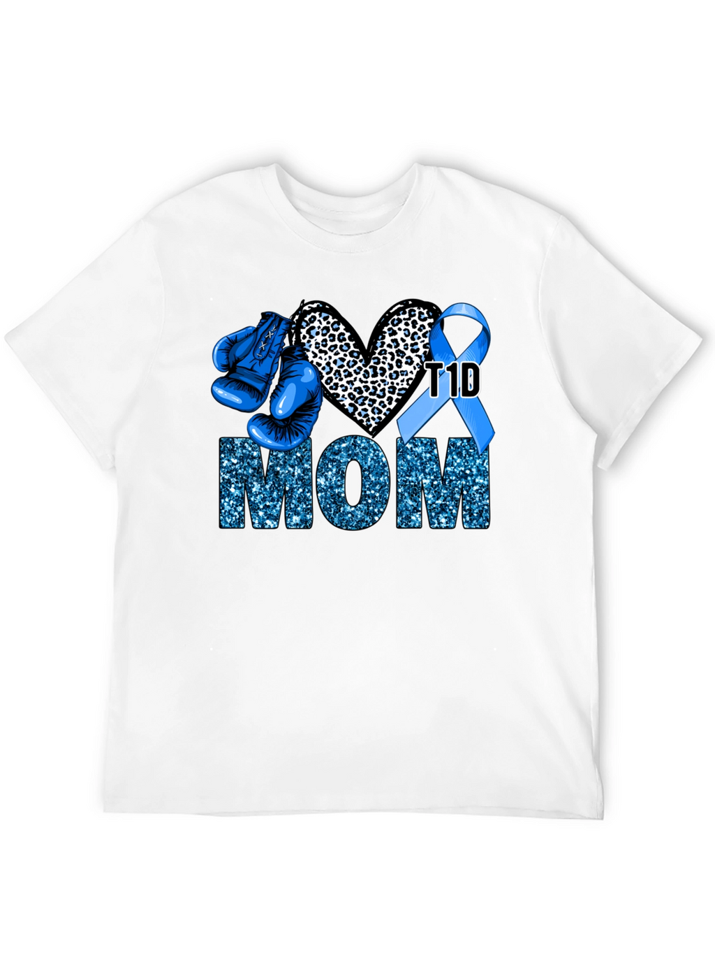 T1D Mom Boxing Glove Graphic Tee