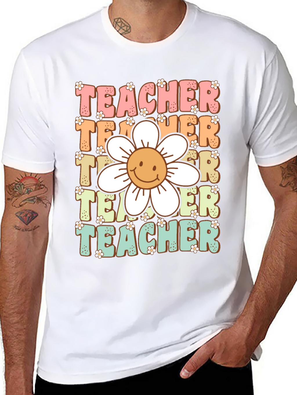 Retro Teacher Graphic T-Shirt