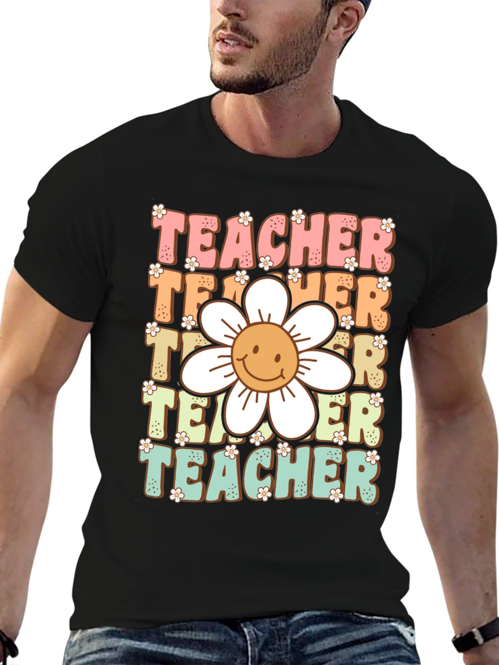 Retro Teacher Graphic T-Shirt
