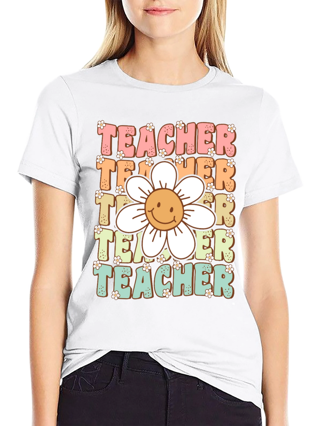 Retro Teacher Graphic T-Shirt