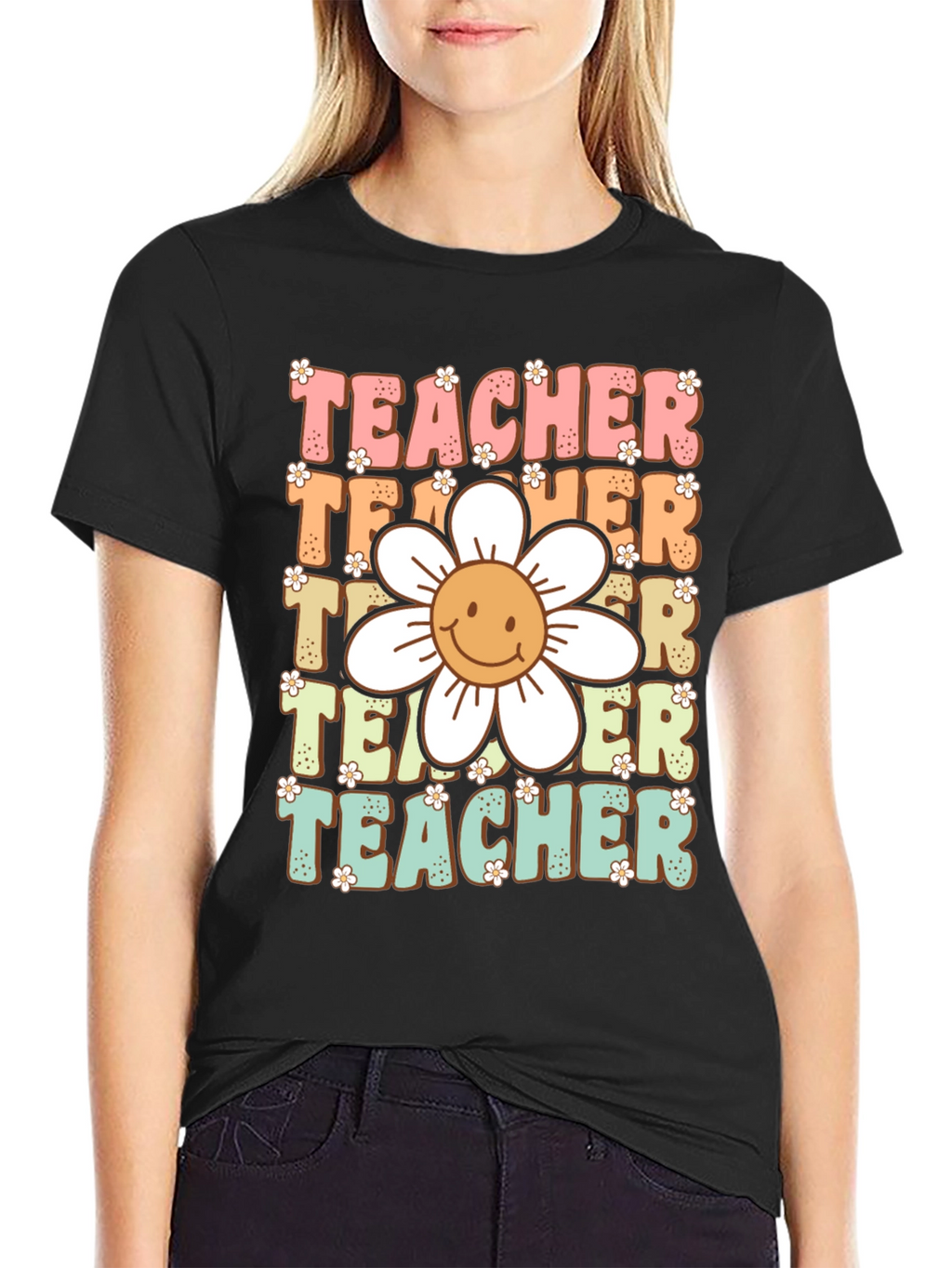 Retro Teacher Graphic T-Shirt