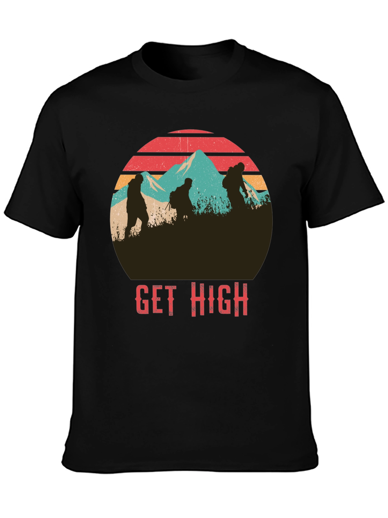 Get High Hiking Graphic T-Shirt