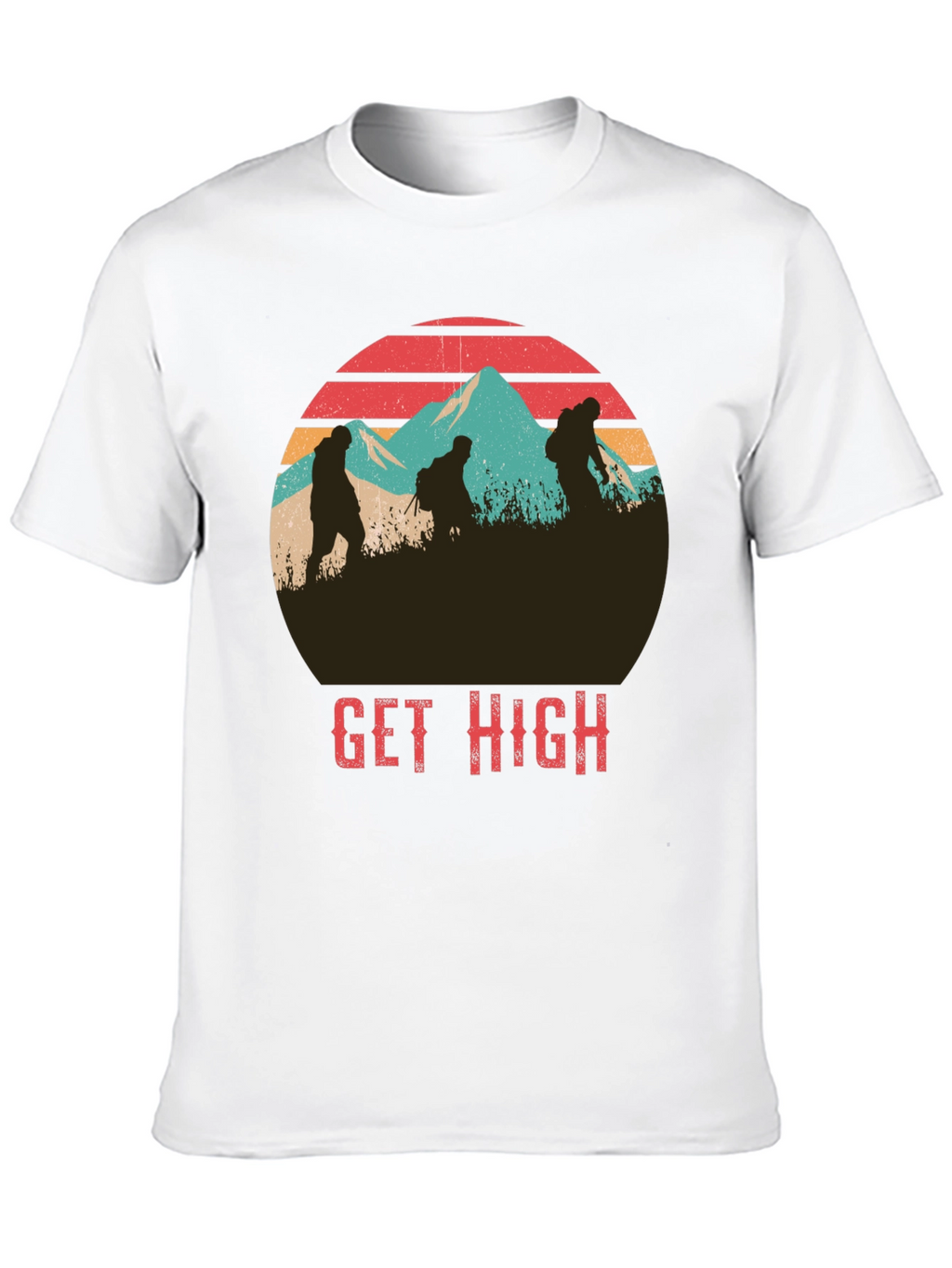 Get High Hiking Graphic T-Shirt