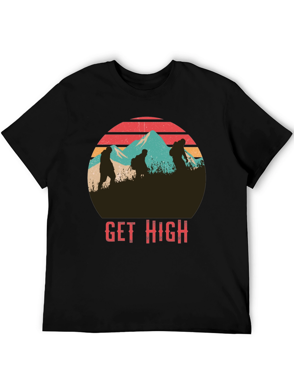 Get High Hiking Graphic T-Shirt