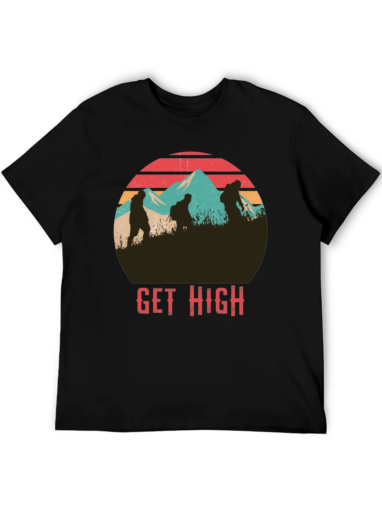 Get High Hiking Graphic T-Shirt