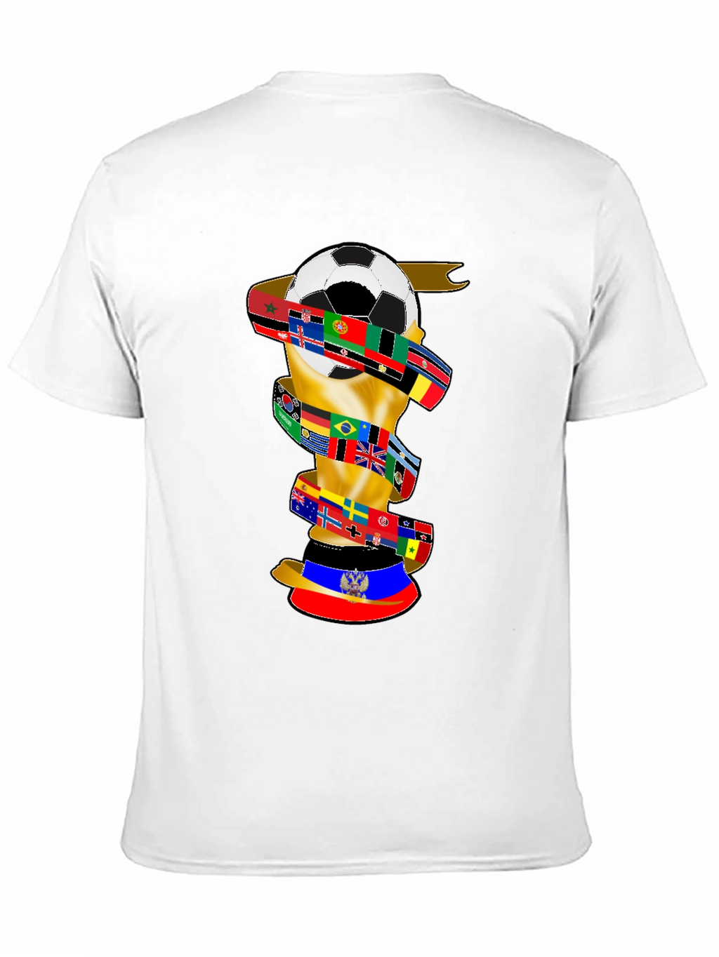 Soccer World Flags Graphic T-Shirt