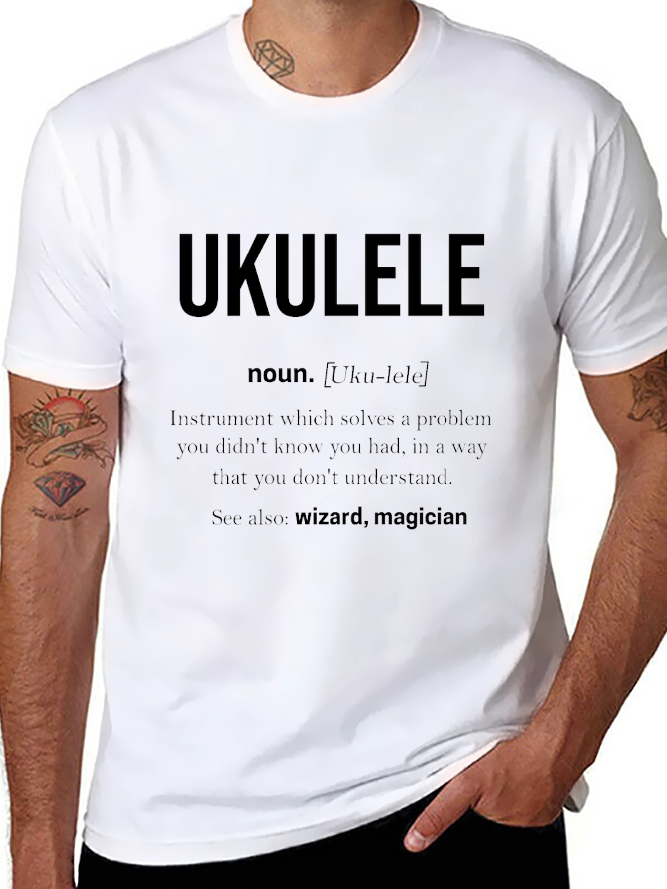 Ukulele Definition T-Shirt - Musician Gift