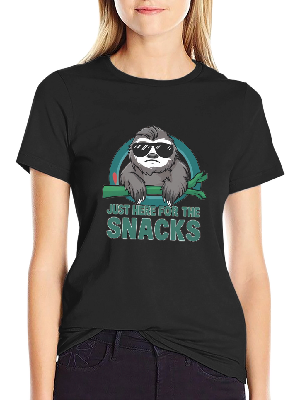 Just Here For Snacks Sloth T-Shirt