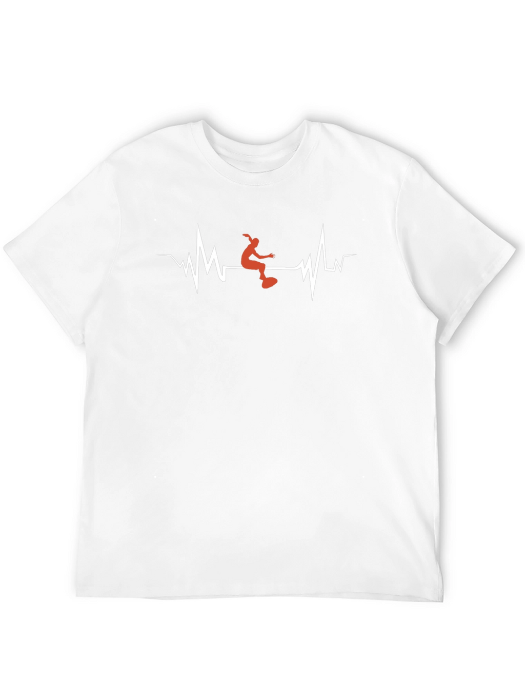 Heartbeat Skateboarder Graphic T-Shirt