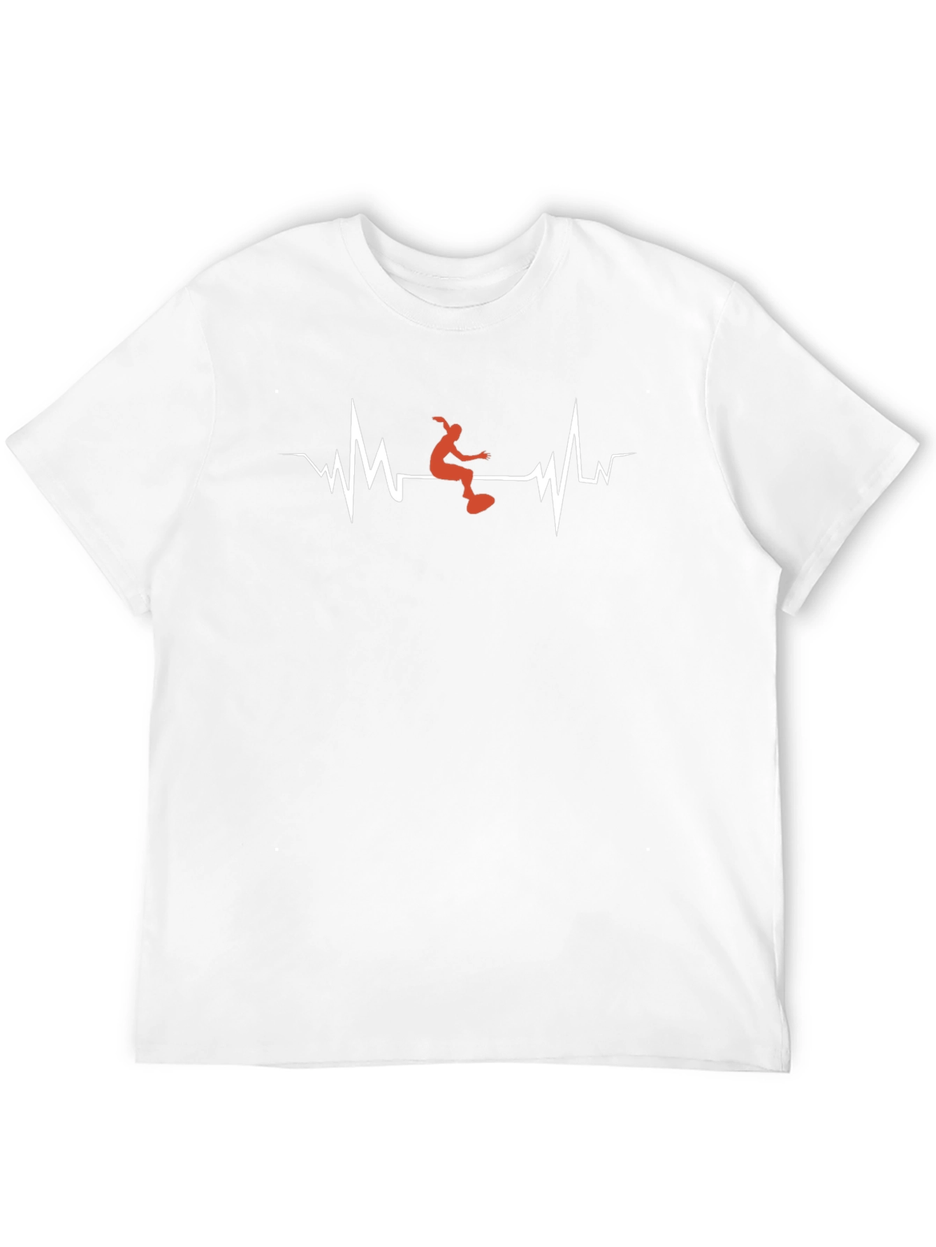Heartbeat Skateboarder Graphic T-Shirt