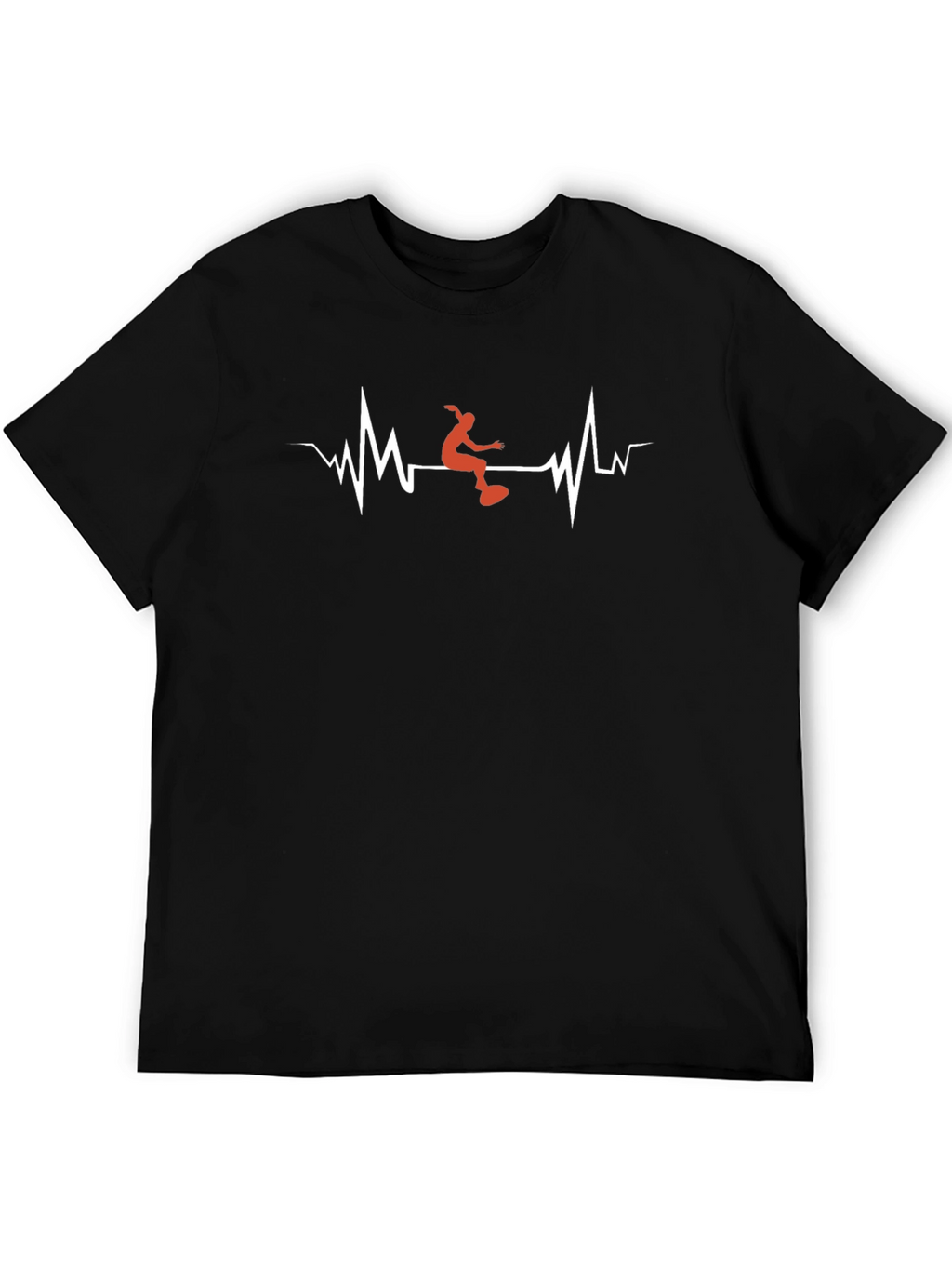 Heartbeat Skateboarder Graphic T-Shirt