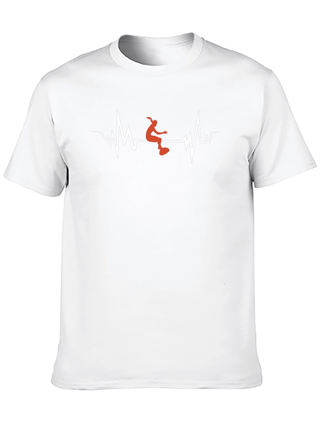Heartbeat Skateboarder Graphic T-Shirt