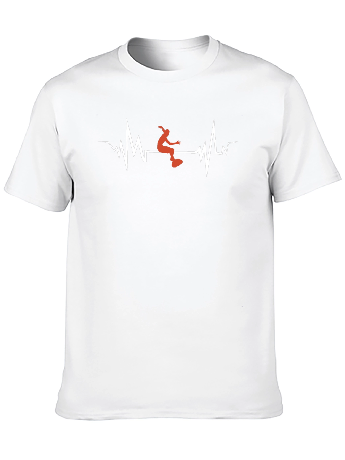 Heartbeat Skateboarder Graphic T-Shirt