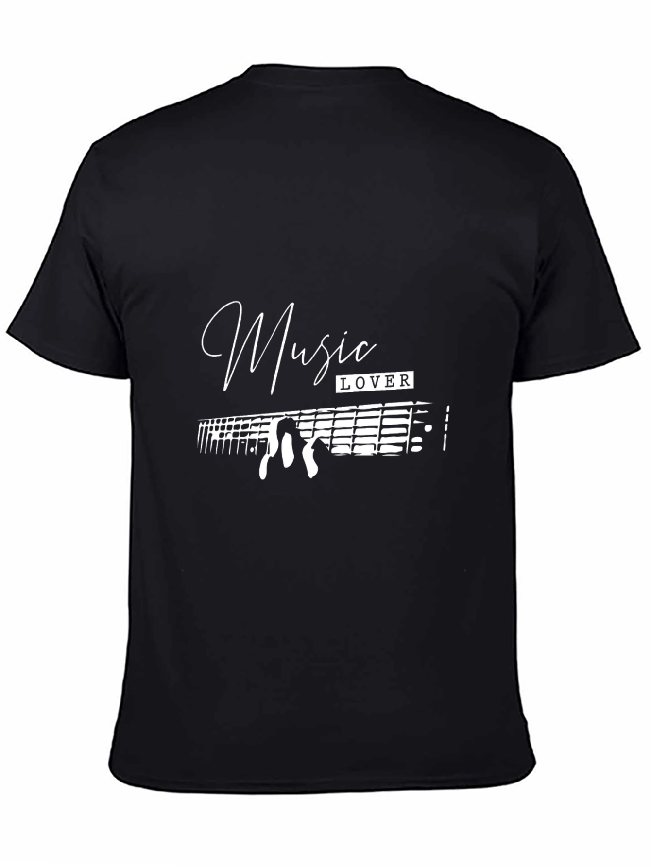 Music Lover Black T-Shirt