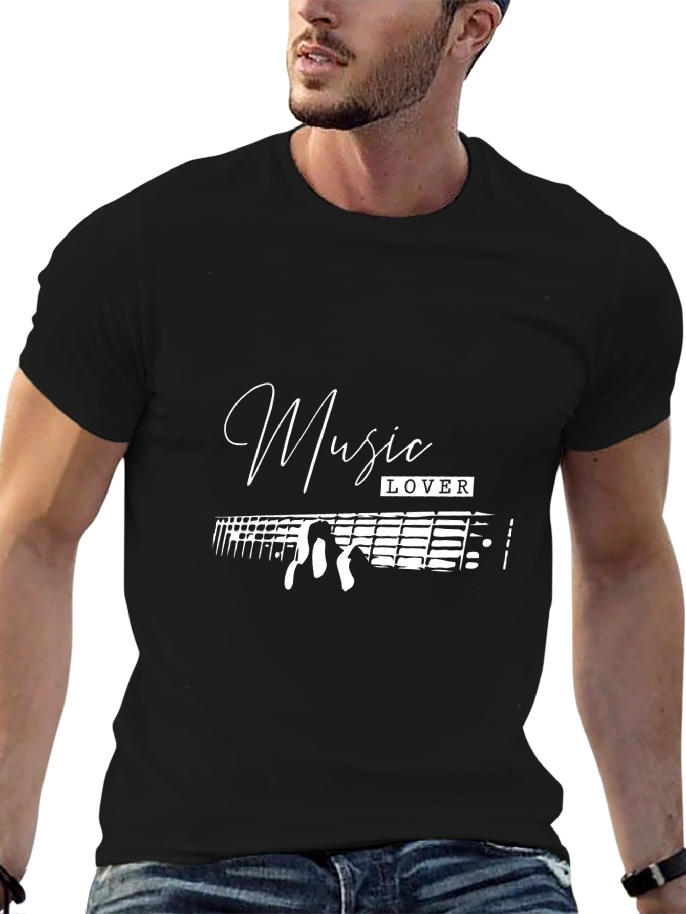Music Lover Black T-Shirt