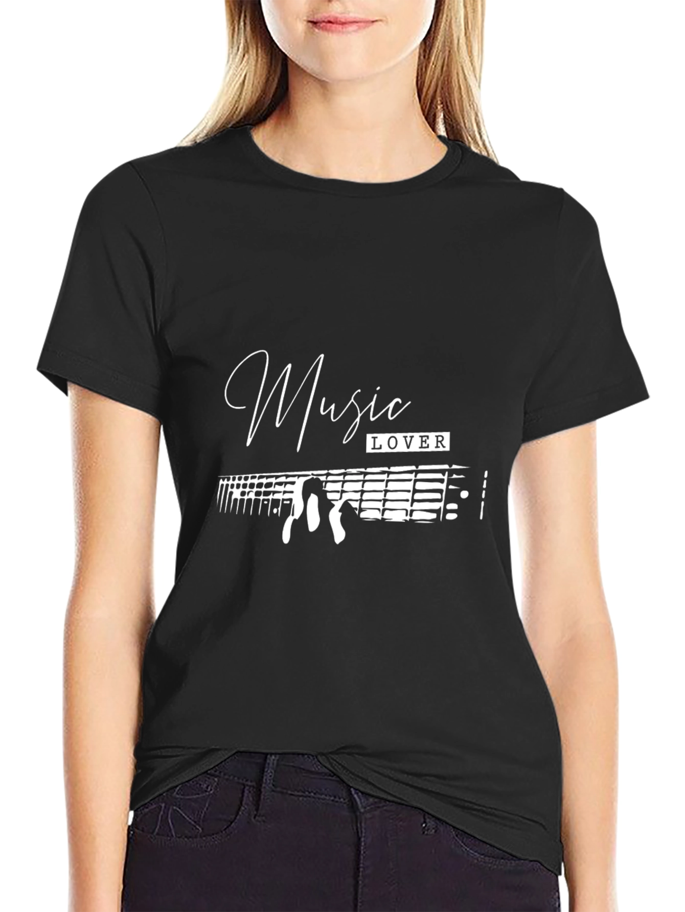 Music Lover Black T-Shirt