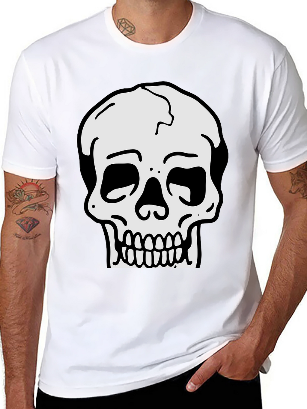 Skull Graphic Black T-Shirt